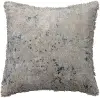 DG0587 Cream Spotted Velvet Printed Pillow