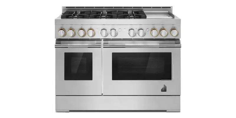 JennAir RISE™ Professional Gas Range with Chrome-Infused Griddle - Stainless Steel