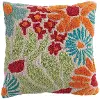 DG0315 Floral Square Throw Pillow