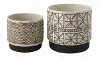 DF0127 Stoneware Planter Set of 2
