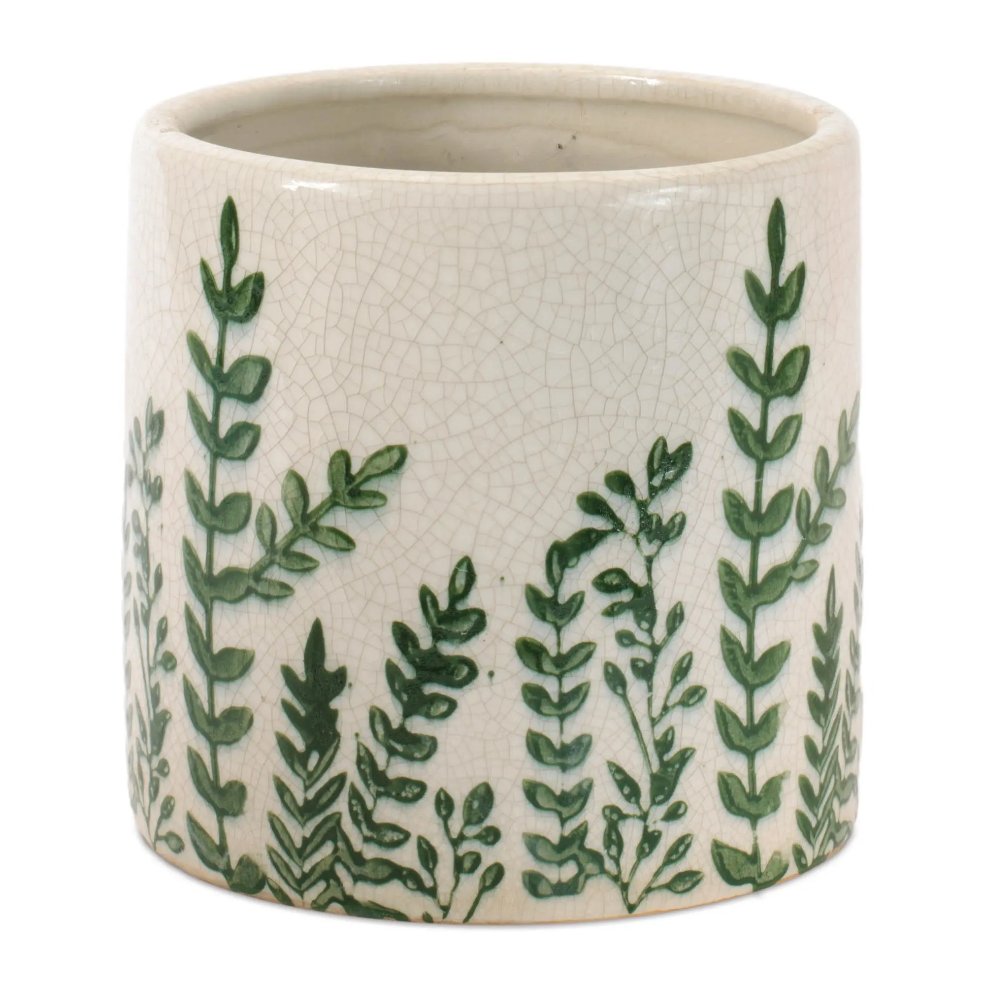 Medium Vine Stoneware Container-1