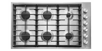 JGC7636BS JennAir Euro-Style 36  6-Burner Luxury Gas Cooktop - Stainless Steel