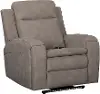 Armstrong Taupe Power Recliner with Heat and Massage
