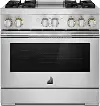 JDRP536HL JennAir RISE™ 36  Dual-Fuel Professional Range - Stainless Steel