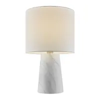 White Marble Table Lamp