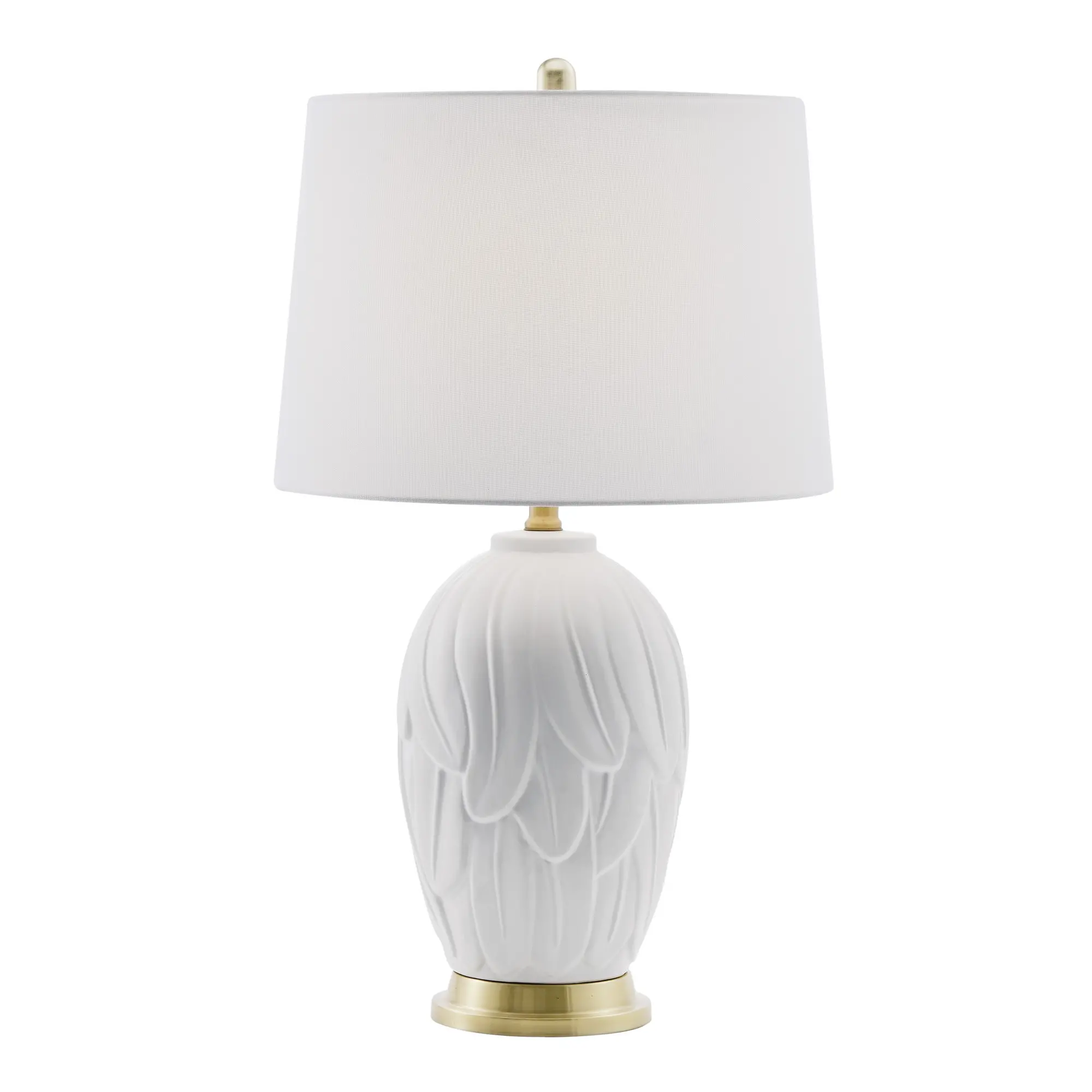White Ceramic Table Lamp-1