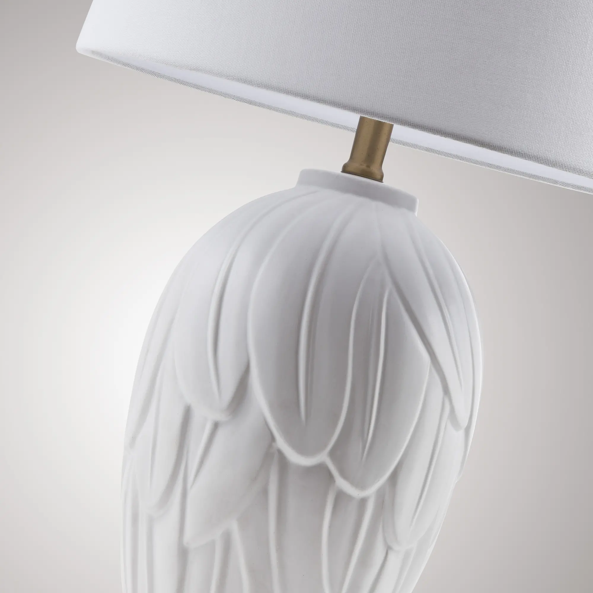 White Ceramic Table Lamp-2
