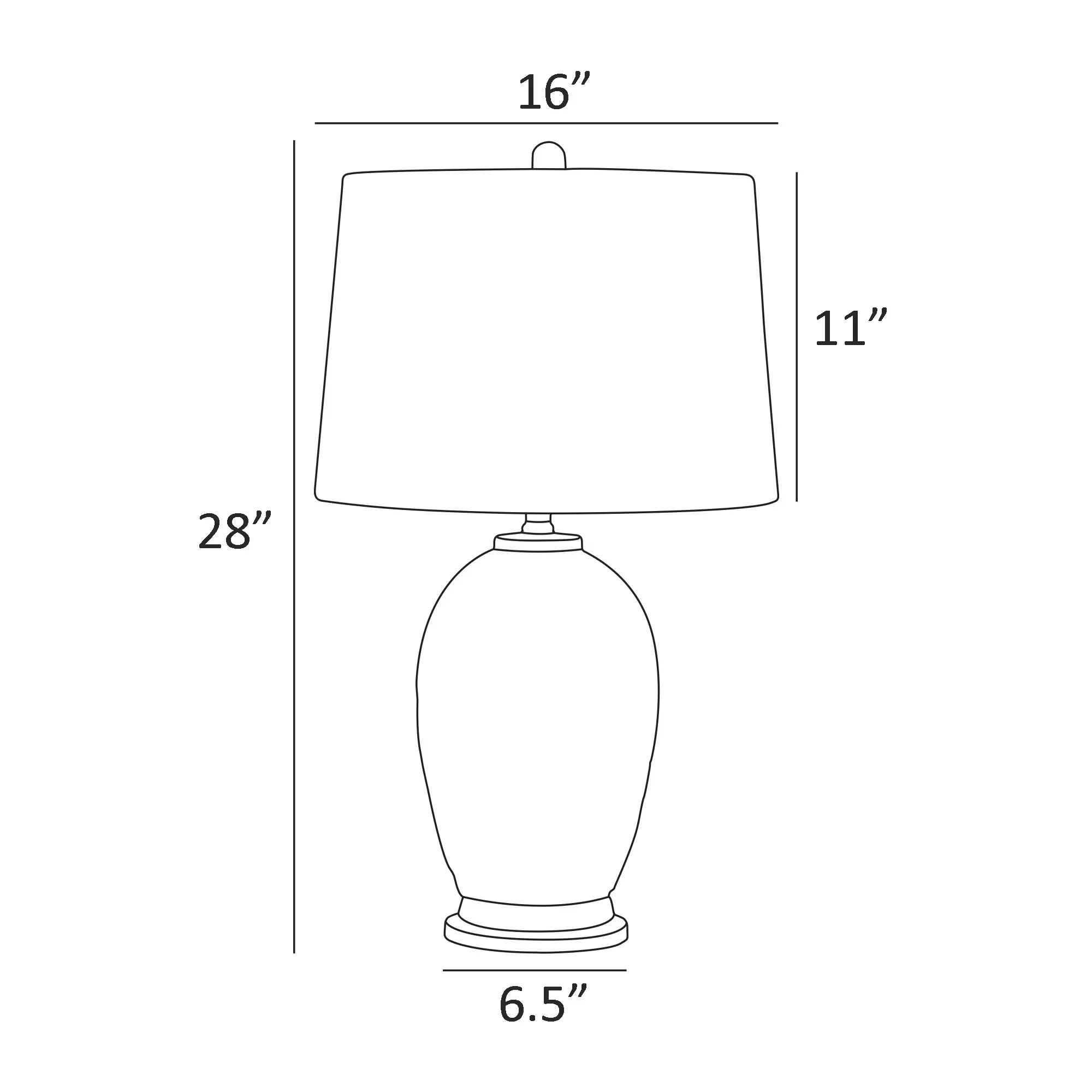 White Ceramic Table Lamp-3