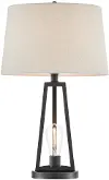 Brown Table Lamp with Night Light