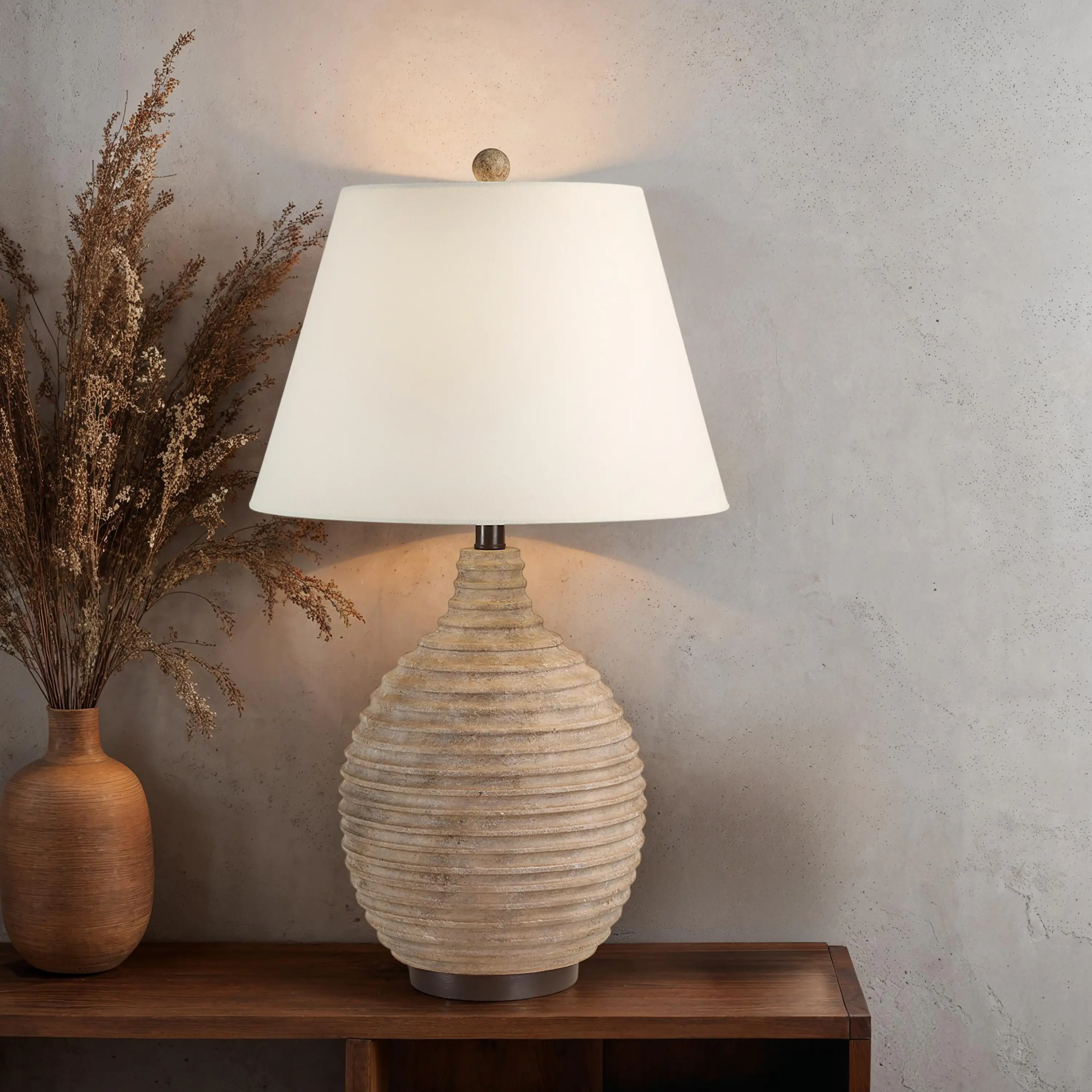 Cebada Light Brown Table Lamp-2