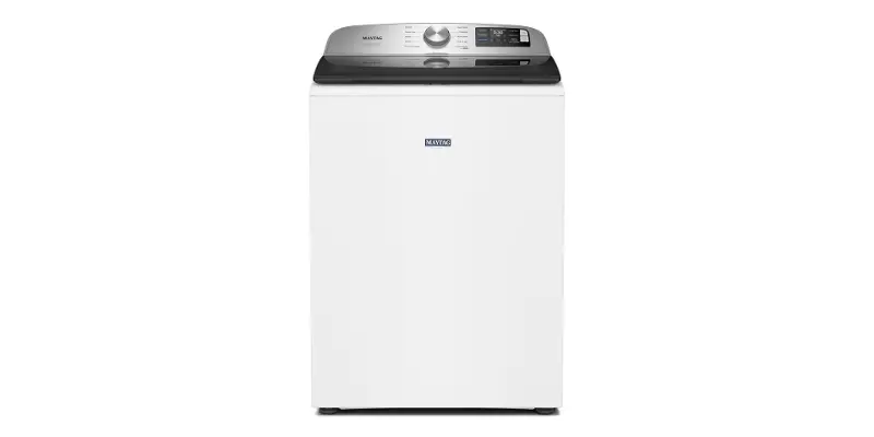 Maytag 5.2 Cu Ft Top Load Washer with Agitator - White