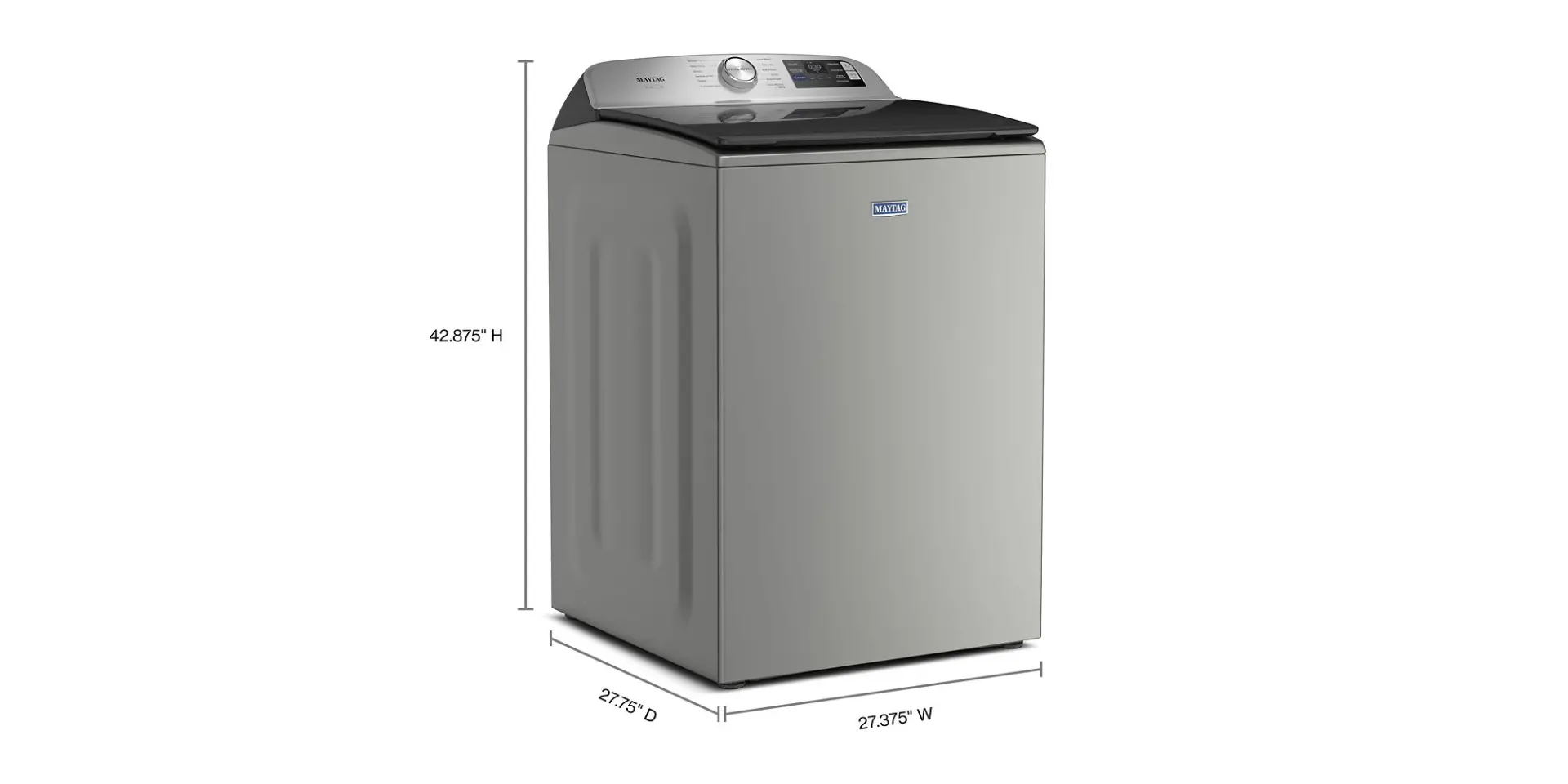 MTW7205RR Maytag 5.2 Cu Ft Pet Pro Top Load Washer - Silver-3