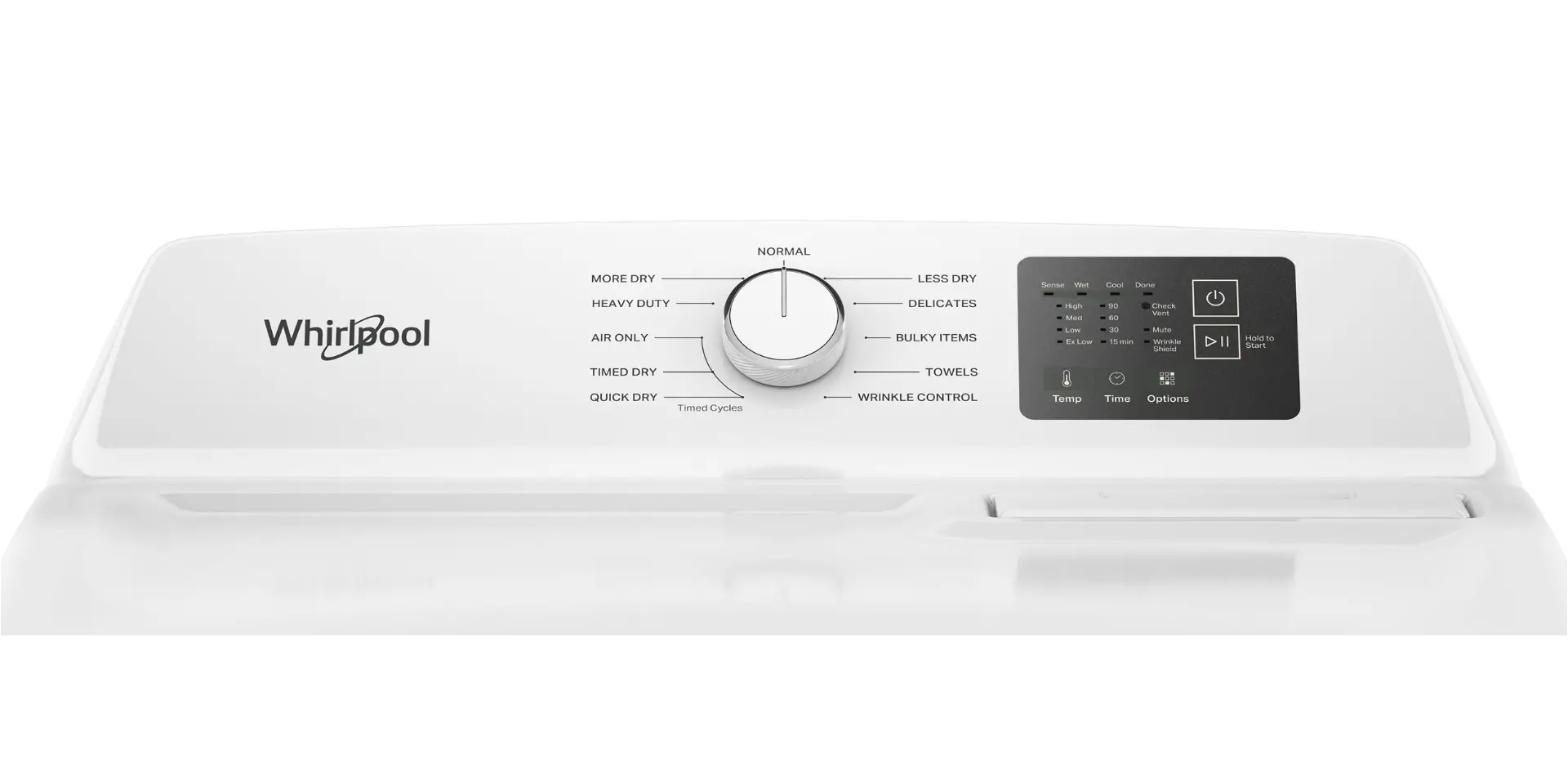WED4307SW Whirlpool 7.0 Cu Ft Electric Dryer with Adaptive Dry - White-11