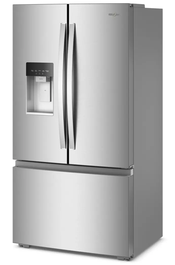 WRFC5036RZ Whirlpool 23 Cu Ft 3‑Door French Door Refrigerator – Counter Depth with In‑Door Water & Ice-5