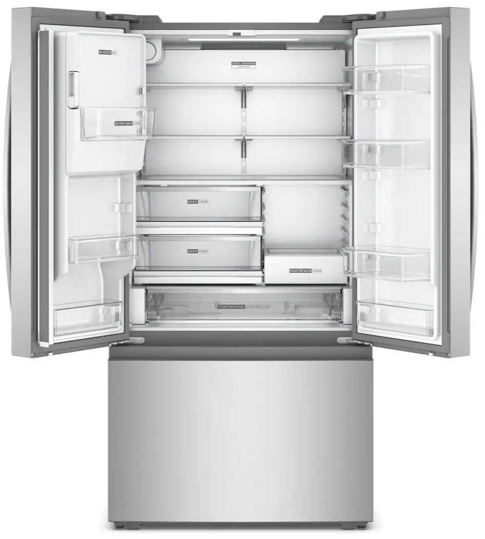 WRFC5036RZ Whirlpool 23 Cu Ft 3‑Door French Door Refrigerator – Counter Depth with In‑Door Water & Ice-7