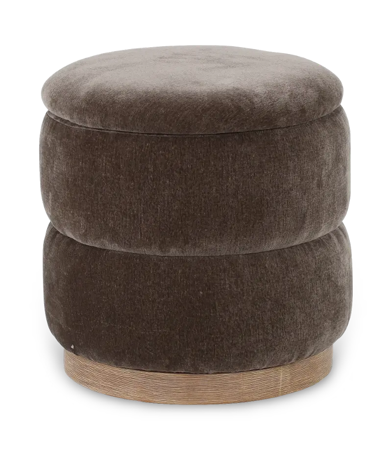 Latte Ottoman with Storage Tray