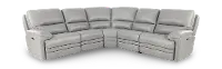 David Gray 5-Piece Power Reclining Sectional with Power Headrest and Lumbar