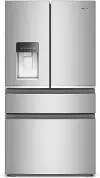 WRMC7036RZ Whirlpool 22 Cu Ft French Door 4-Door Refrigerator - Counter Depth Stainless Steel
