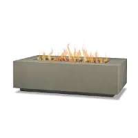 C9813LP-MGRY Aegean Mist Gray 50  Rectangle Gas Fire Pit Table