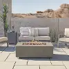 C9811LP-MGRY Aegean 42  Rectangle Gas Fire Pit Table in Mist Gray