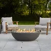 Riverside 48  Oval Concrete Propane Fire Pit in Shale