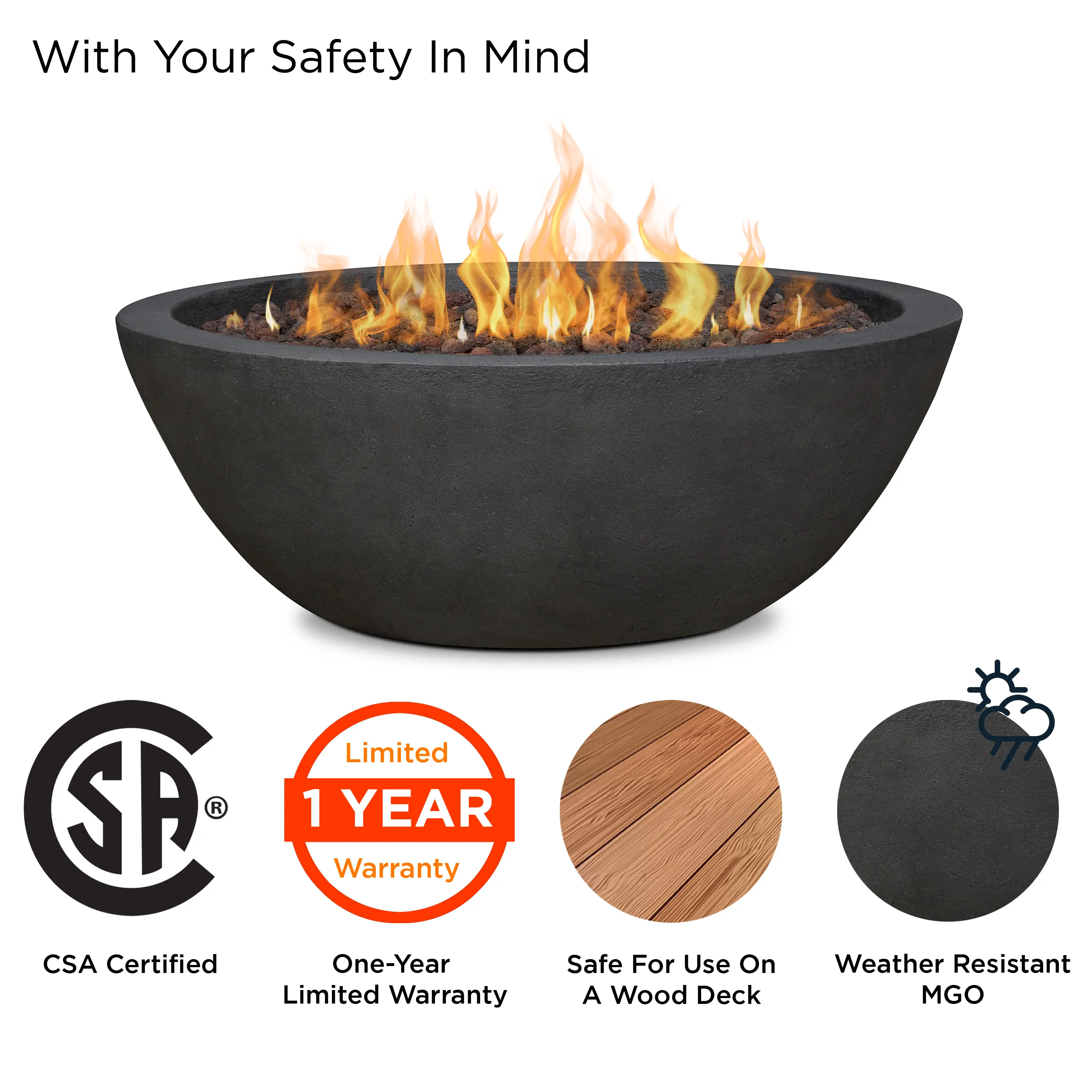 C539LP-SHL Riverside 36  Round Concrete Gas Fire Pit in Shale-4