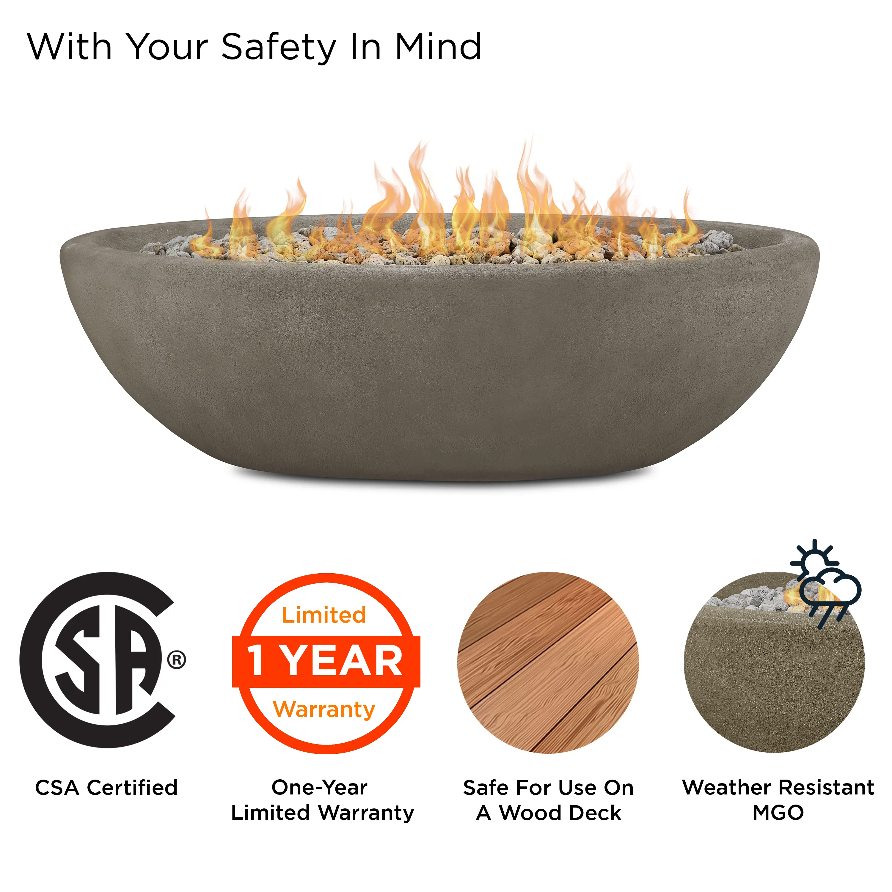 592LP-GLG Riverside 58  Oval Concrete Propane Fire Pit in Glacier Gray-4