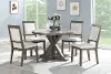 Molly Washed Gray 5 Piece Dining Set