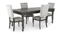 Linnett Gray 5 Piece Dining Set