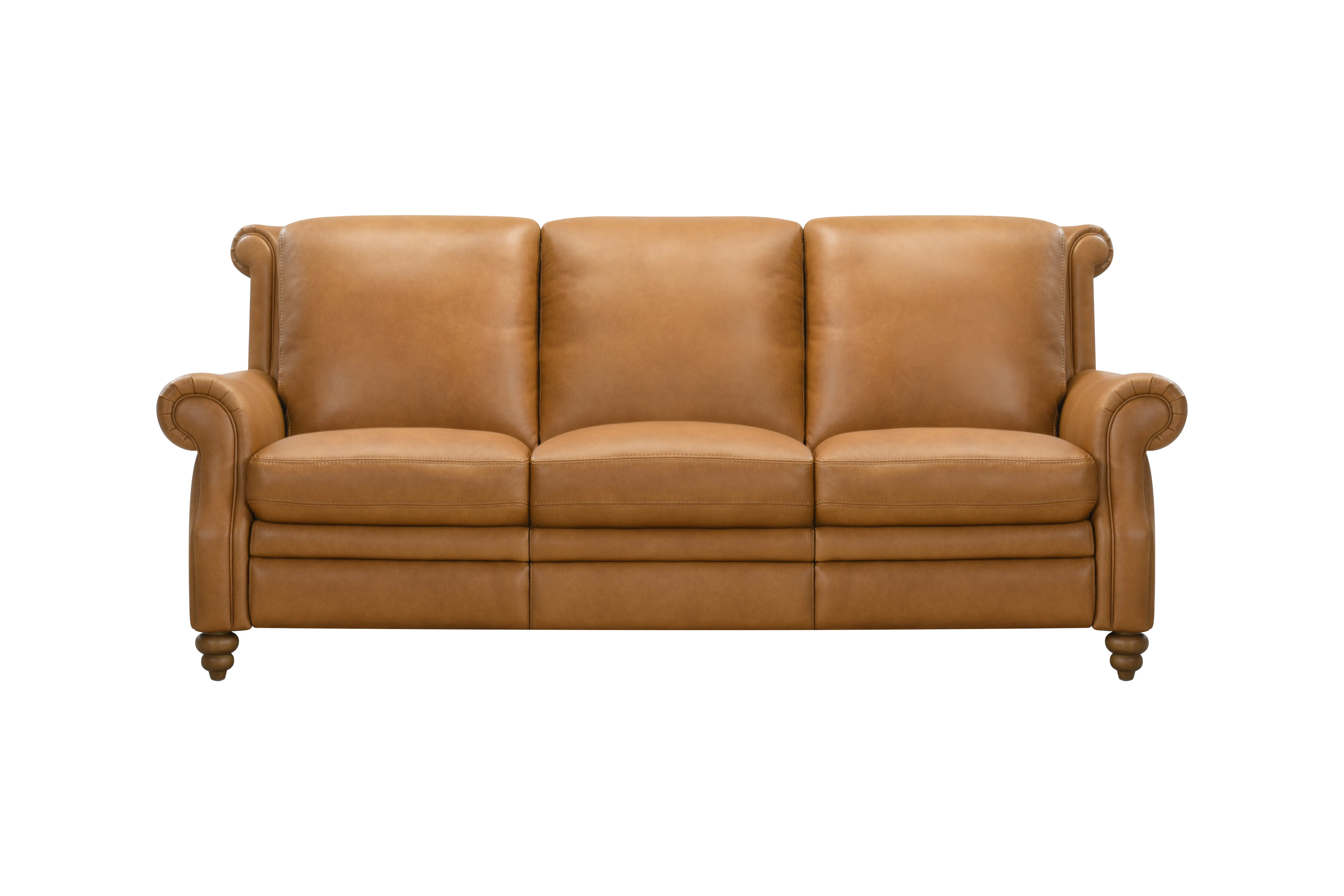 Pentos Saddle Brown Leather Power Reclining Sofa-1