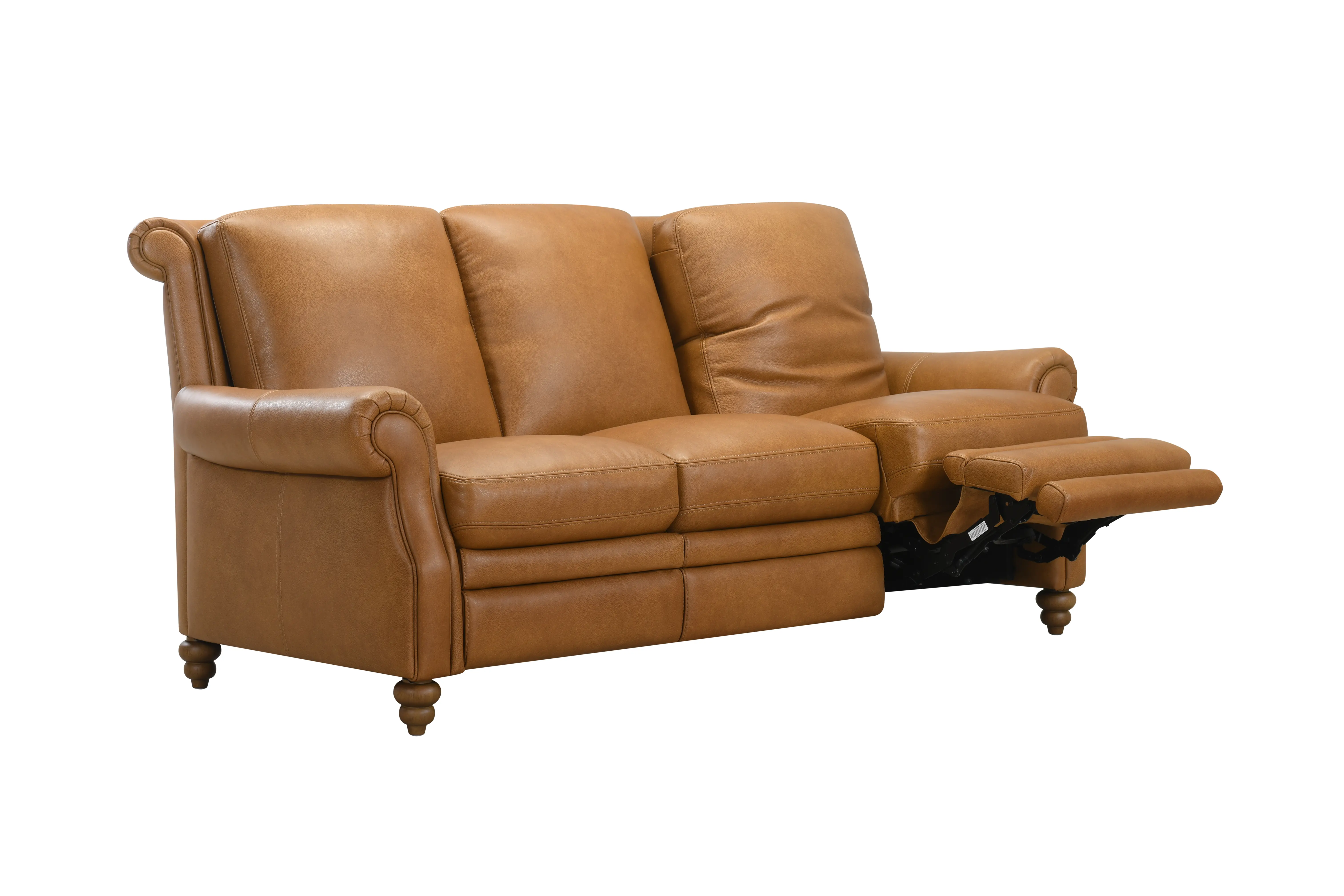 Pentos Saddle Brown Leather Power Reclining Sofa-3