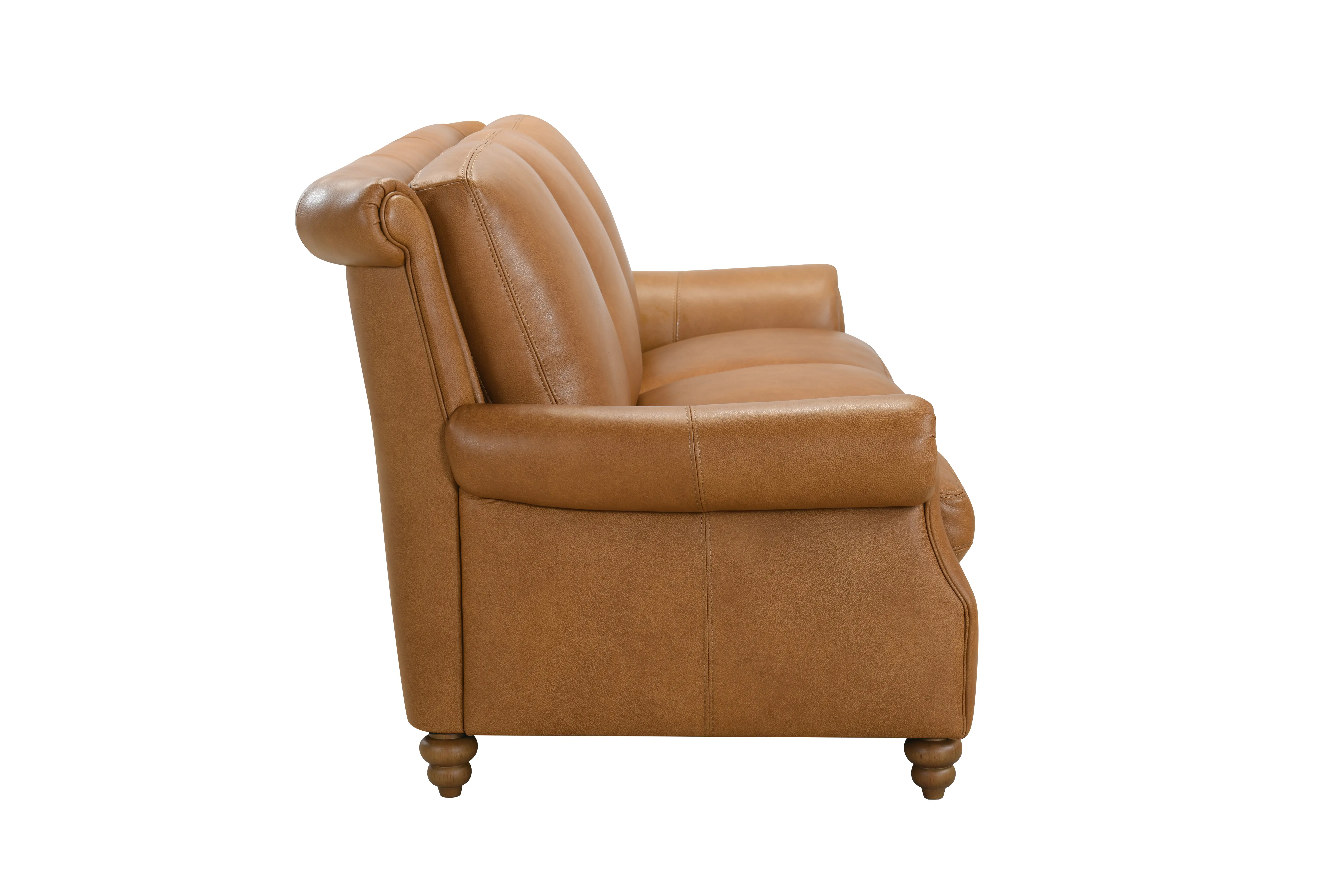 Pentos Saddle Brown Leather Power Reclining Sofa-4