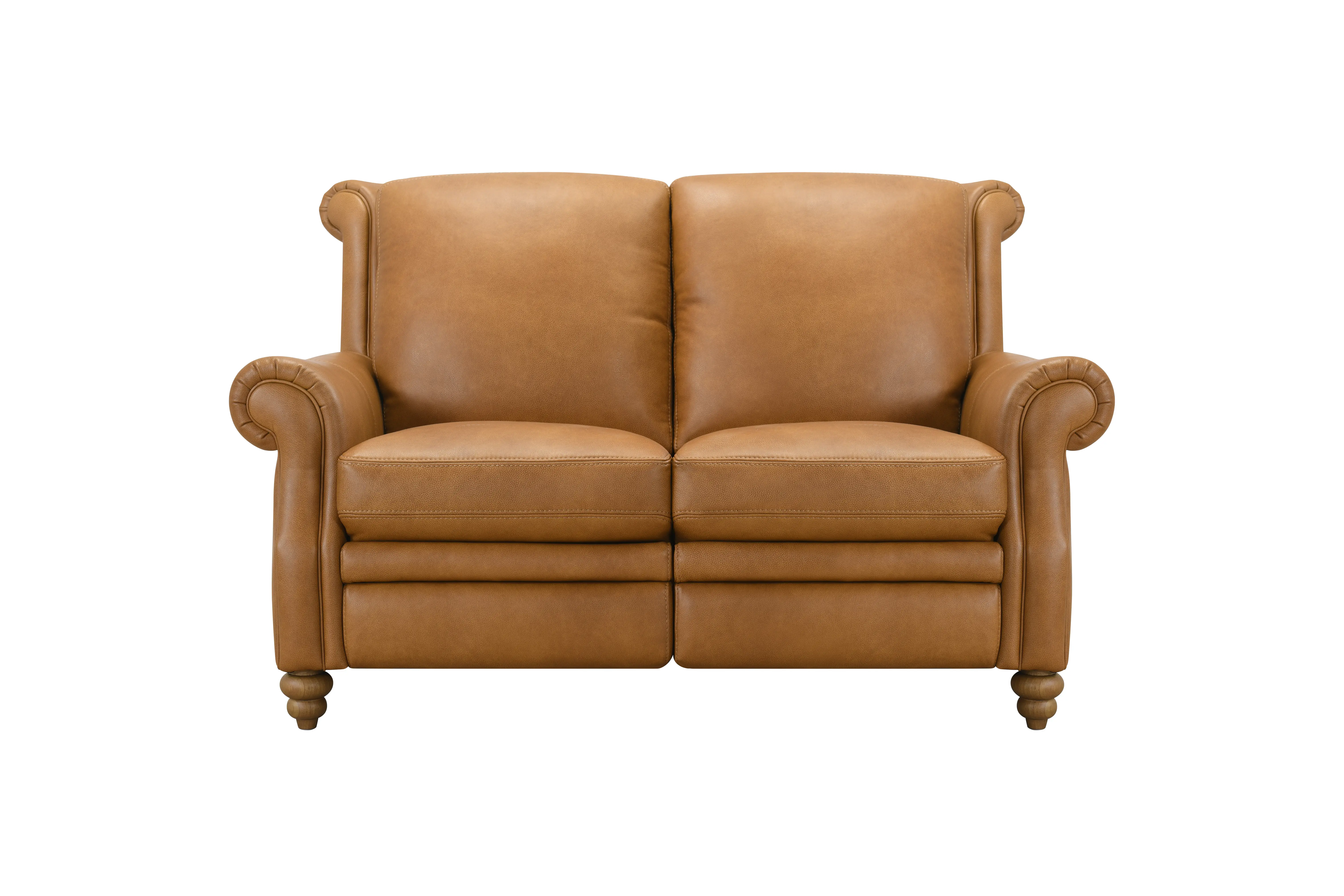Pentos Saddle Brown Leather Power Reclining Loveseat-1