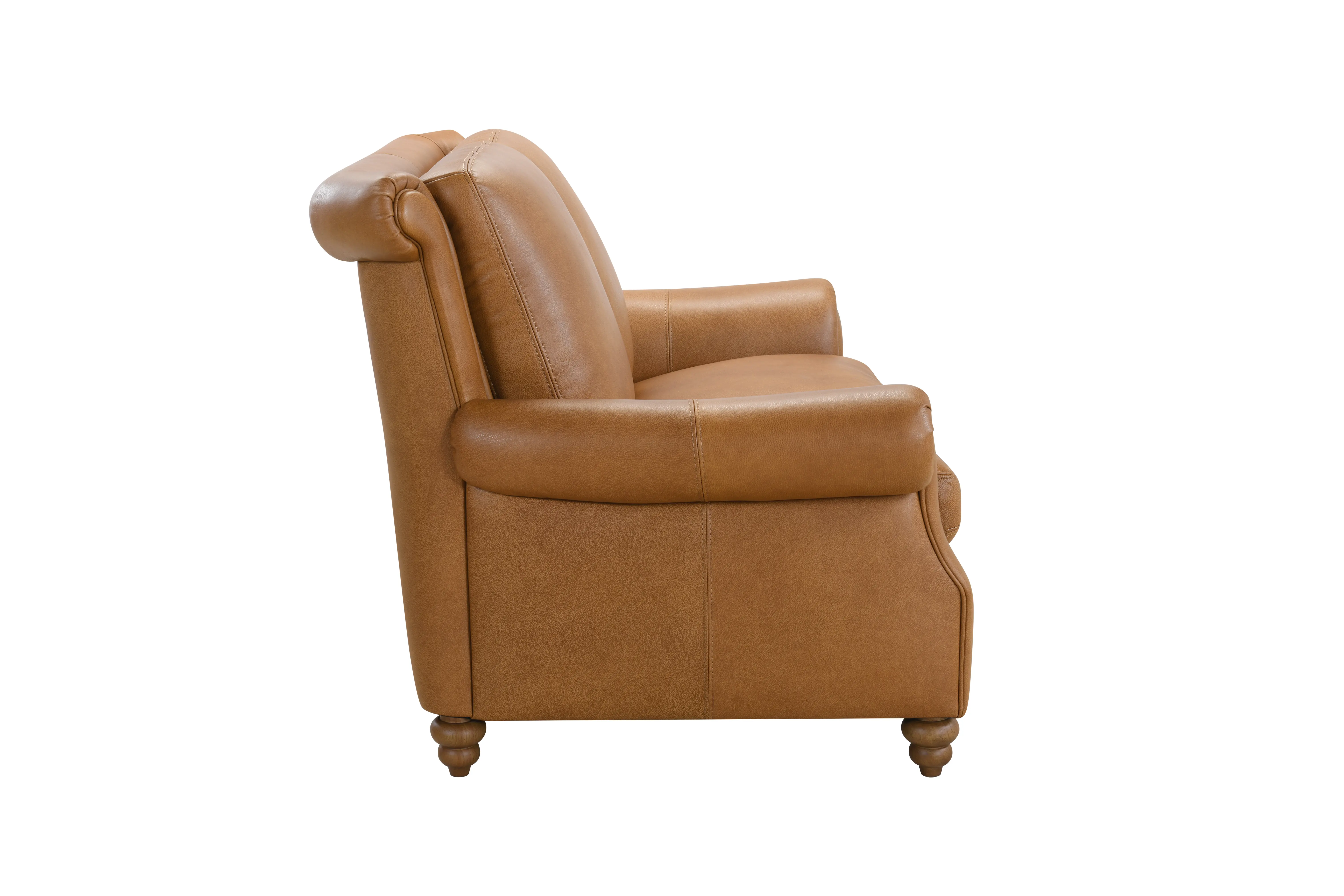 Pentos Saddle Brown Leather Power Reclining Loveseat-4