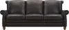 Pentos Dark Brown Leather Power Reclining Sofa