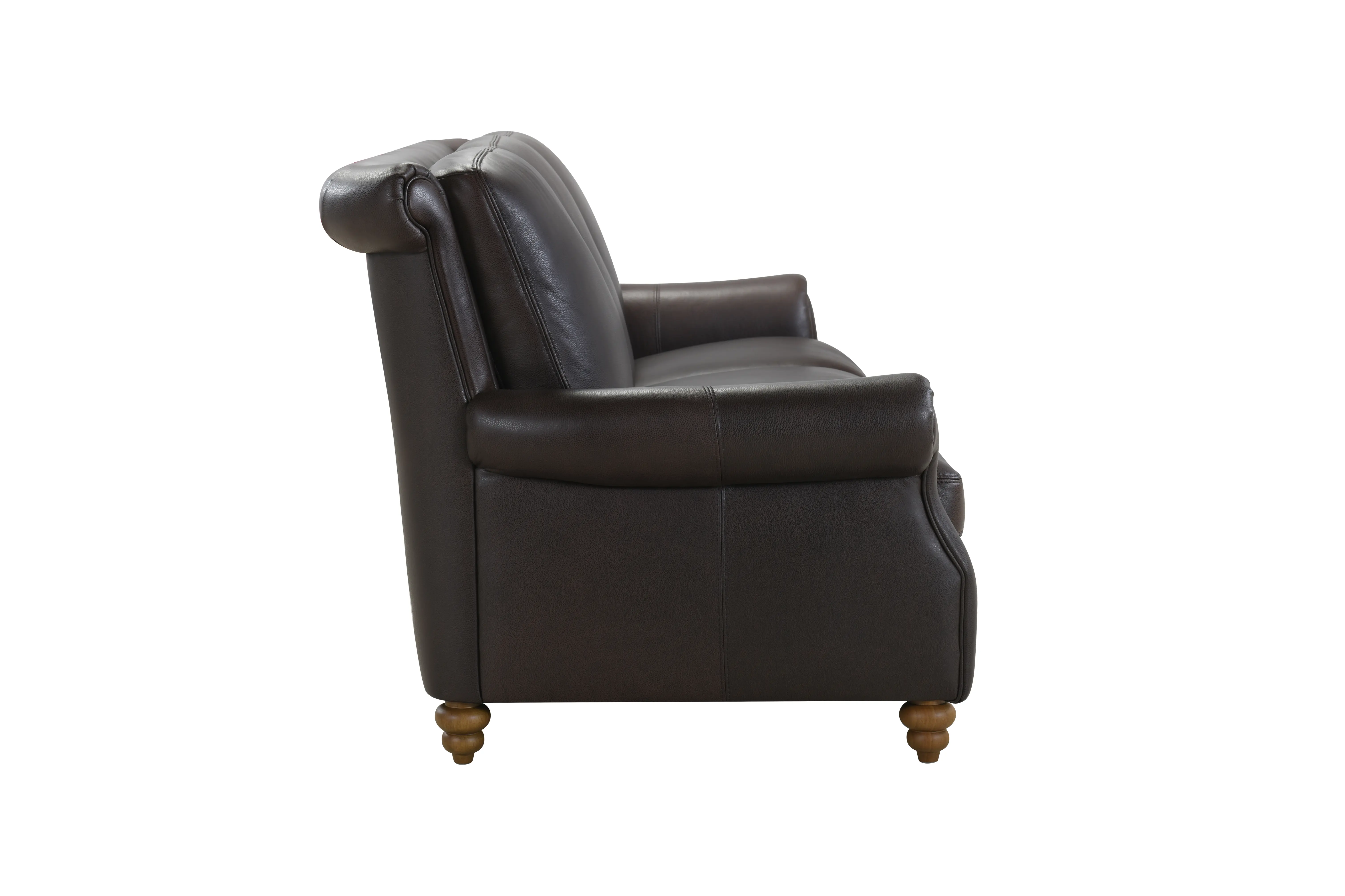 Pentos Dark Brown Leather Power Reclining Sofa-4