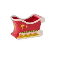 Red Sleigh Planter