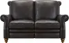 Pentos Dark Brown Leather Power Reclining Loveseat