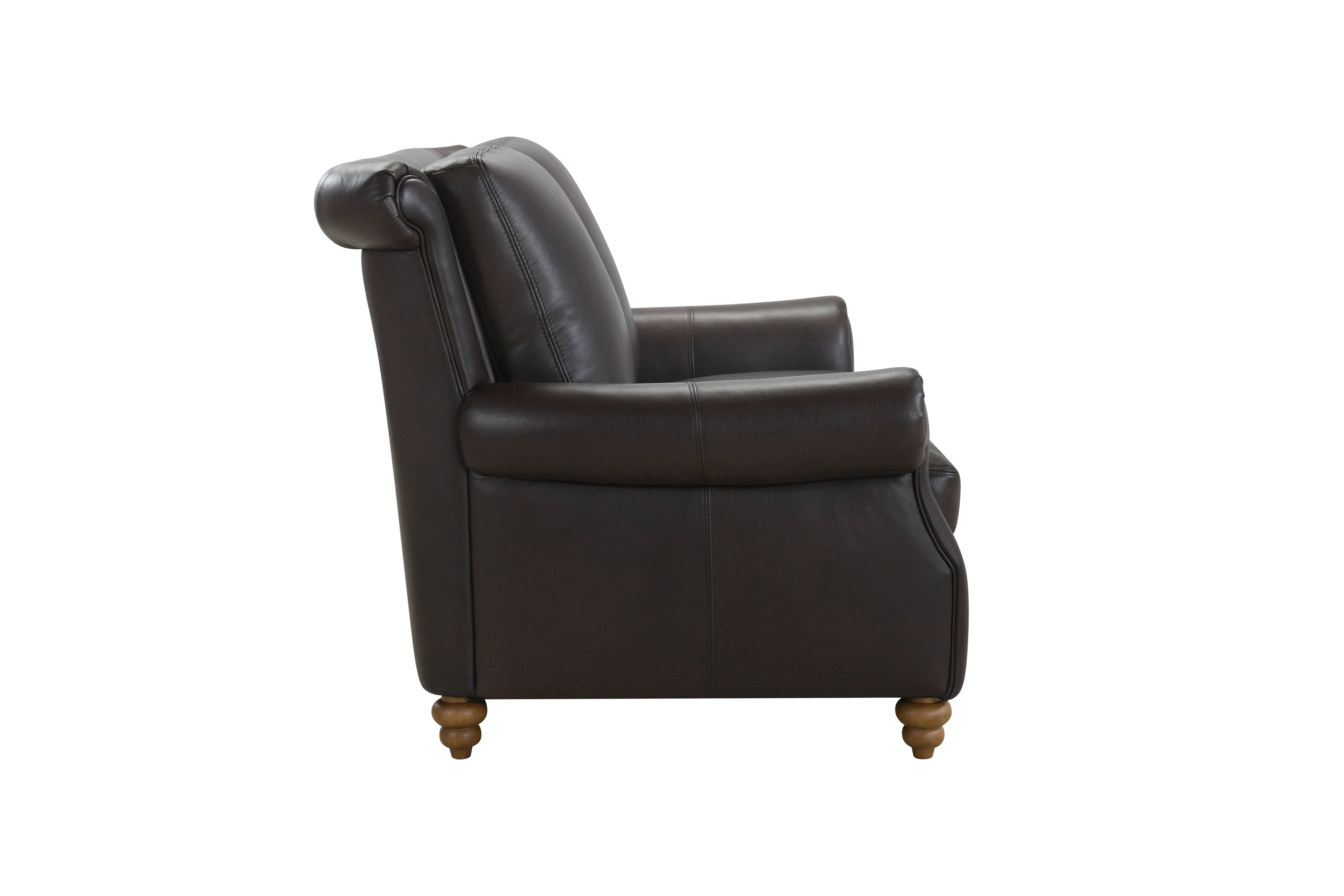 Pentos Dark Brown Leather Power Reclining Loveseat-4