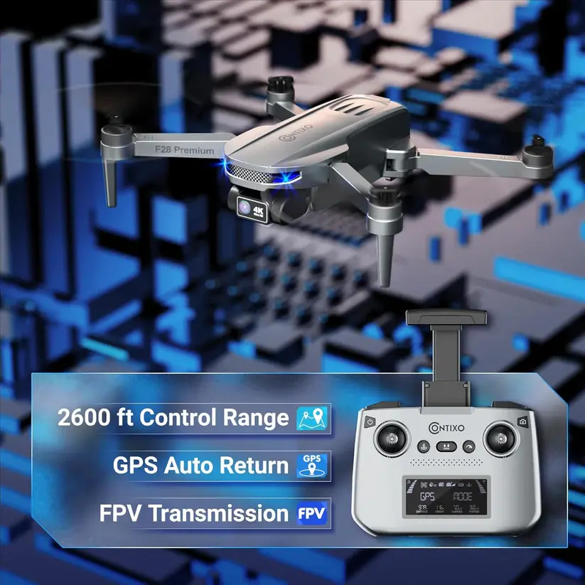 Contixo F28 Premium Drone with 4K Gimble Camera, Premium GPS-5