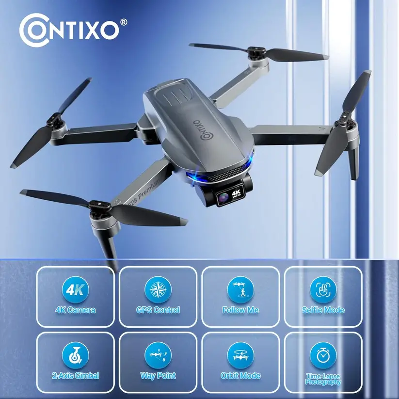 Contixo F28 Premium Drone with 4K Gimble Camera, Premium GPS-7