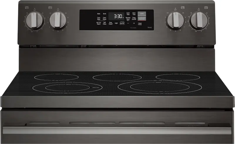 LREN6323ZE LG 6.3 Cu Ft Smart Single Oven Electric Range - Black Stainless Steel-11