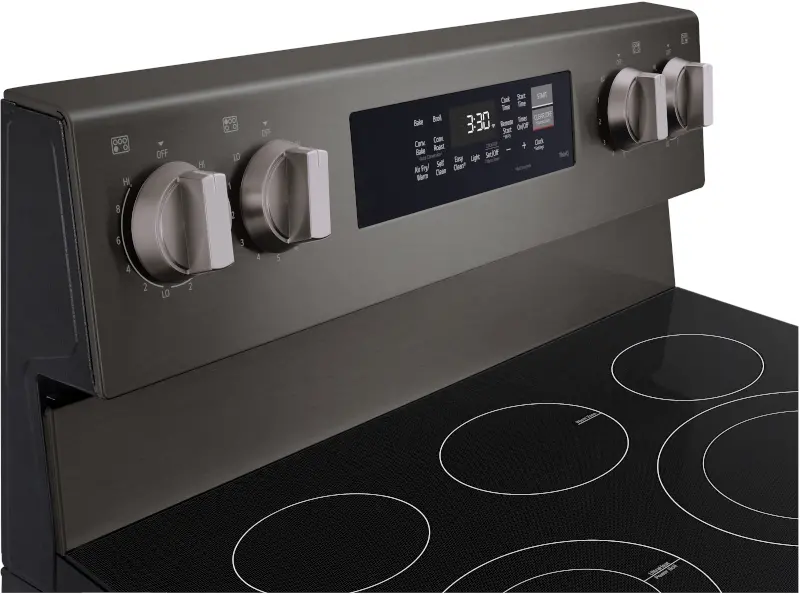 LREN6323ZE LG 6.3 Cu Ft Smart Single Oven Electric Range - Black Stainless Steel-12