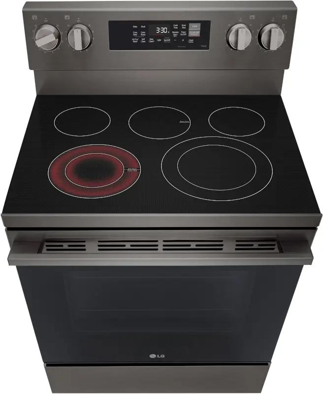 LREN6323ZE LG 6.3 Cu Ft Smart Single Oven Electric Range - Black Stainless Steel-15