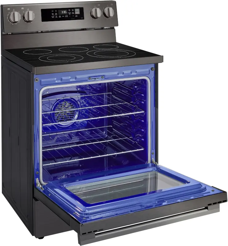 LREN6323ZE LG 6.3 Cu Ft Smart Single Oven Electric Range - Black Stainless Steel-17