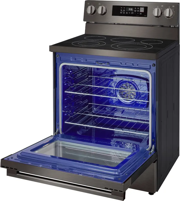 LREN6323ZE LG 6.3 Cu Ft Smart Single Oven Electric Range - Black Stainless Steel-18
