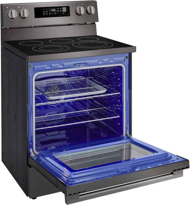 LREN6323ZE LG 6.3 Cu Ft Smart Single Oven Electric Range - Black Stainless Steel-19