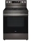 LREN6323ZE LG 6.3 Cu Ft Smart Single Oven Electric Range - Black Stainless Steel