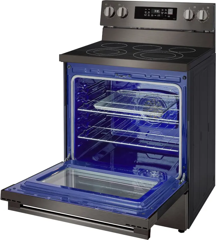LREN6323ZE LG 6.3 Cu Ft Smart Single Oven Electric Range - Black Stainless Steel-20