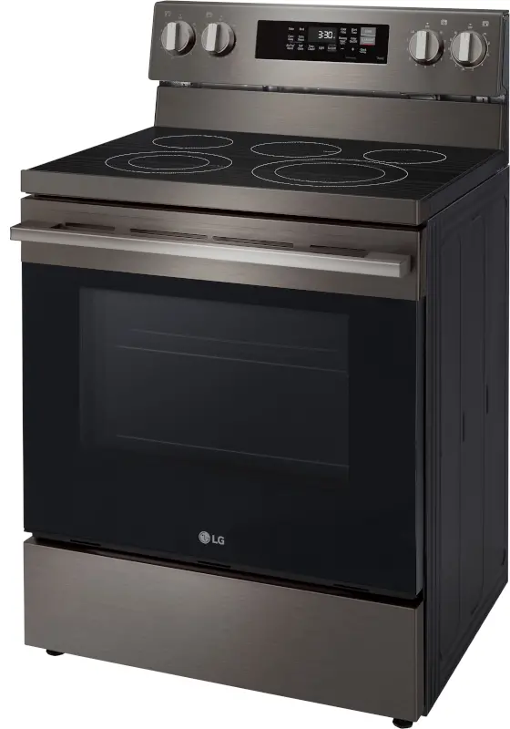 LREN6323ZE LG 6.3 Cu Ft Smart Single Oven Electric Range - Black Stainless Steel-24